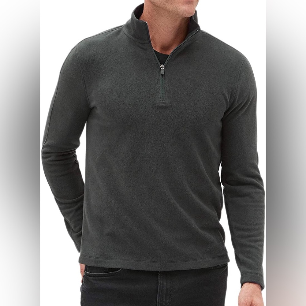 Banana Republic | Men’s Half Zip Fleece Pullover Sweater | Large